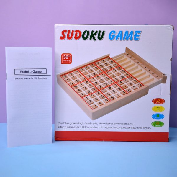 بازی فکری سودوکو چوبی ۱۰۰ مرحلهای؛ ورزش حرفهای و لوکس برای ذهن wooden-sudoku-game