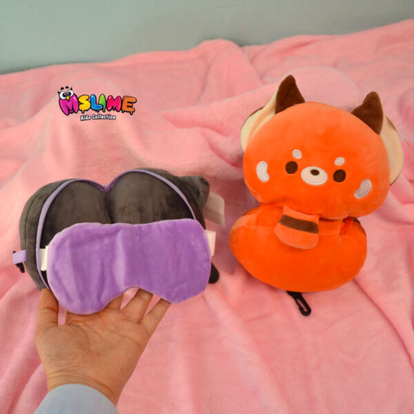 چشم-بند-عروسکی-و-بالشتک-طرح-پاندا-سرخ-و-داخل-چشم-بند