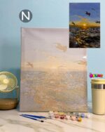 بوم نقاشی شمارهگذاری شده 50×40 (تابلو رنگامیزی ، نقاشی با اعداد)تابلو-بوم-نقاشی-با-اعداد-سایز-بزرگ-4050-سانتیمتر
