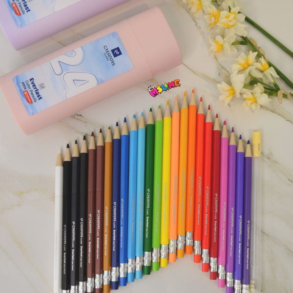 مداد رنگی اتودی ۲۴ رنگ سی کلاس نوک ۲.۶ میلی‌متری با تراش مخزن‌دار – مجموعه کامل رنگ‌آمیزی حرفه‌ای