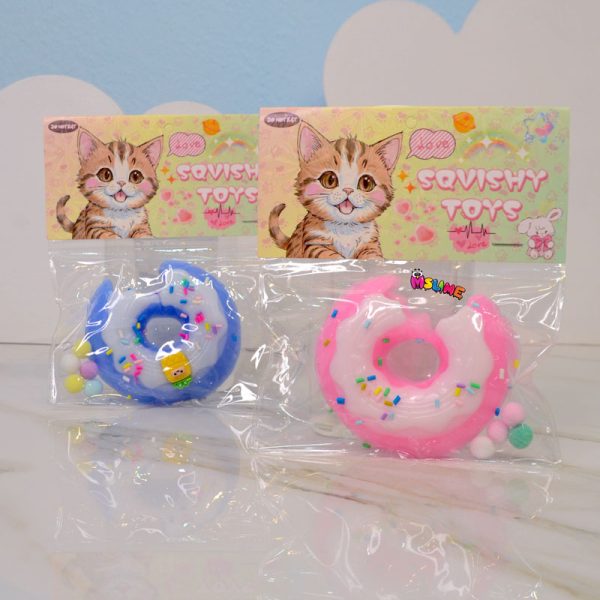 اسکوییشی نرمالو دونات رنگی مدل Squishy Yoyo | اسباب‌بازی ضد استرس کشسان از جنس TPR با طراحی فانتزی
