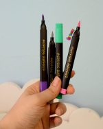 ماژیک اکریلیک ۳۶ رنگ دلفین مدل Brush Marker | مناسب نقاشی روی سنگ، پارچه، چوب و شیشه برای کودکان و هنرمندان