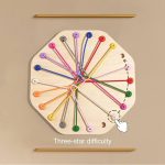 بازی فکری ماز طنابی چوبی Rope Tying Game مدل گره‌گشایی طناب‌ها
