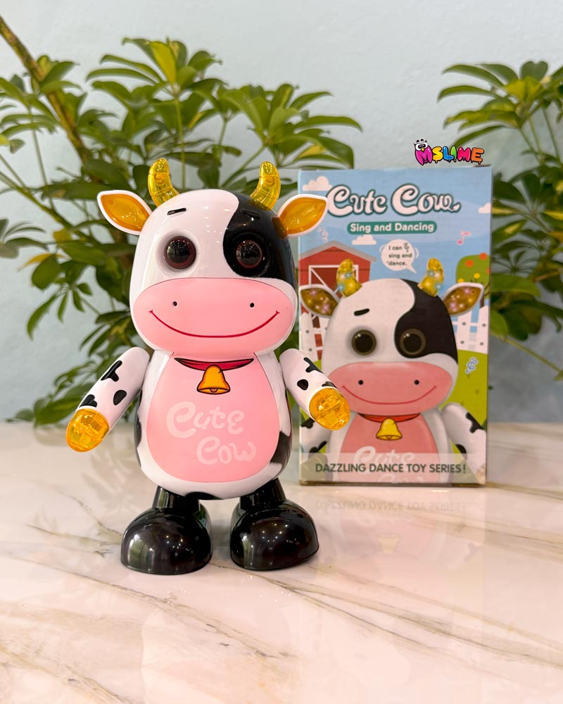 اسباب-بازی-موزیکال-گاو-بامزه-دنسر-(-رقصنده)2 خرید اسباببازی موزیکال گاو رقصنده (Cute Cow) | چراغدار با قابلیت حرکت و پخش موزیک