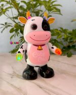 خرید اسباببازی موزیکال گاو رقصنده (Cute Cow) | چراغدار با قابلیت حرکت و پخش موزیک