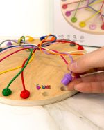 بازی فکری ماز طنابی چوبی Rope Tying Game مدل گره‌گشایی طناب‌ها