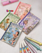 دفترچه استیکر پینترستی دخترانه -استیکر بوک Vintage Girl (20 برگ)
