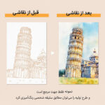 نمونه رنگ آمیزی کیت نقاشی آبرنگ تاشو یولو ۹ طرح