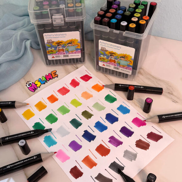 ماژیک راندو ۳۶ رنگ دوسر Artist’s Markers با باکس