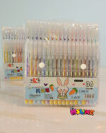 نمای رنگ بندی روان نویس اکلیلی ۳۶ رنگ