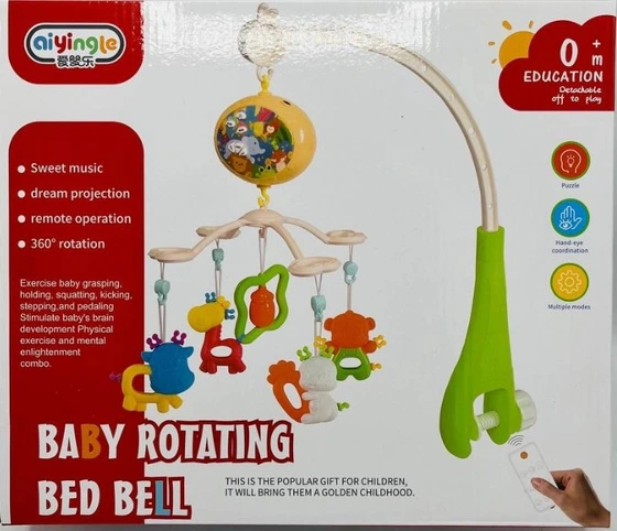 آویز تخت نوزاد موزیکال Baby Rotating Bed Bell