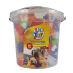 لگو ساختنی 208 قطعه Lili Toy داخل سطل پلاستیکی