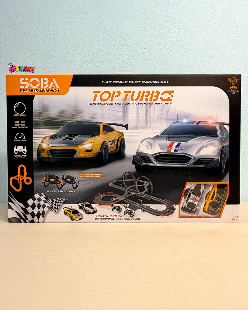 پیست-ماشین-مسابقه‌ای2-Soba-Slot-Racing-Top-Turbo؛-تجربه-واقعی-مسابقه-در-خانه